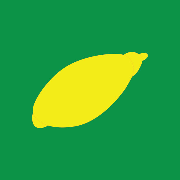 绿色背景上的柠檬图片下载