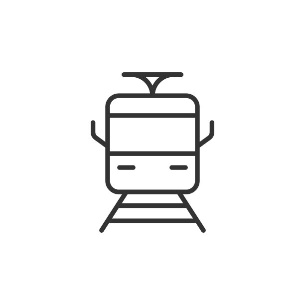 平面风格的地铁图标。火车地铁矢量插图在白色孤立的背景。铁路货运经营理念。图片下载