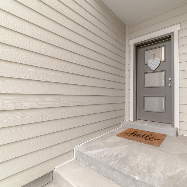 干净的白色入口城市房屋图片下载