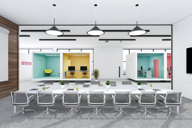 现代开放式办公室内部图片下载