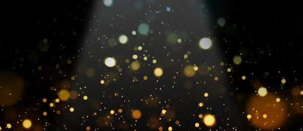 闪烁散焦灯光抽象背景图片下载