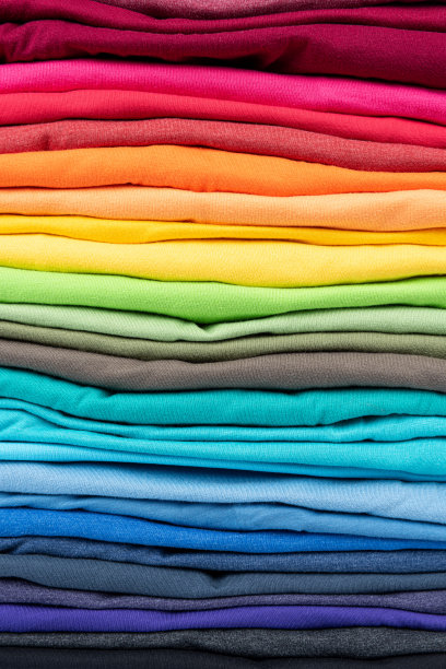 色彩丰富的t恤衣服抽象纹理背景图片下载