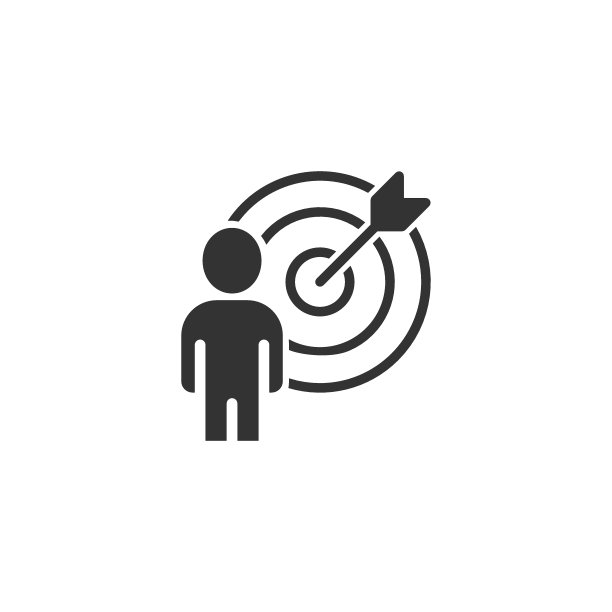 人们以平面风格的图标为目标。搜索人体矢量插图在白色孤立的背景。招聘业务理念。图片下载