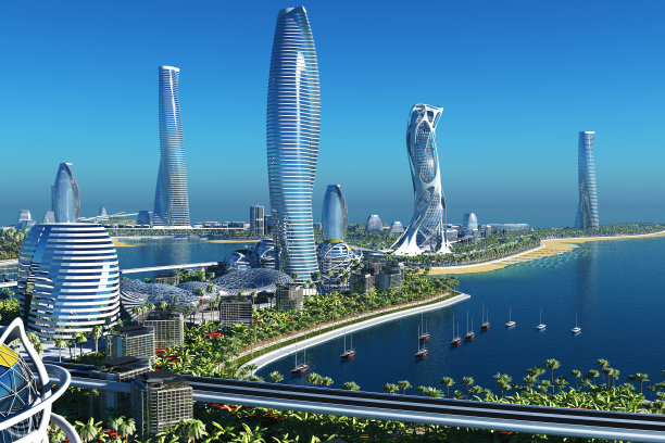 城市全景图图片下载