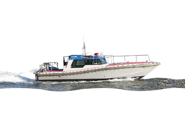 快艇孤立包括白色背景上的剪切路径图片下载