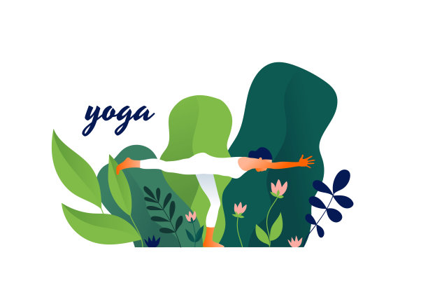 女人练瑜伽，做瑜伽姿势。国际瑜伽的一天。图片下载
