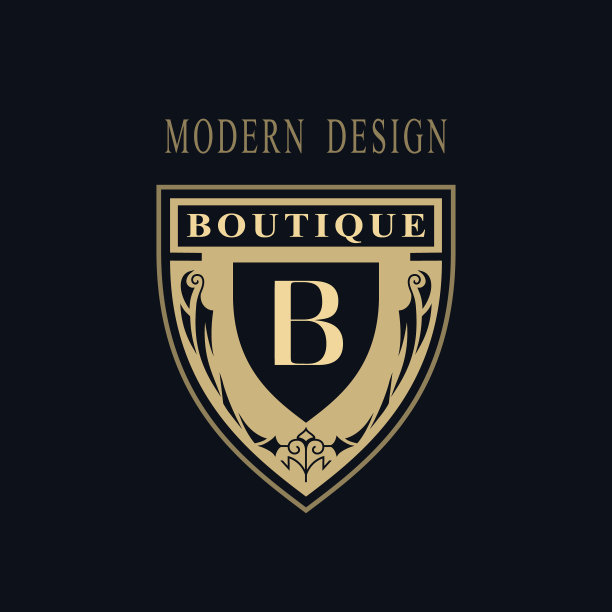 豪华字母组合的标志。优雅的模板。艺术设计。餐厅，皇室，精品，咖啡馆，酒店，纹章，珠宝，时尚，葡萄酒，徽章。矢量图图片下载