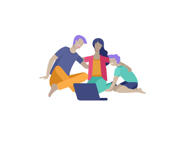 收集家庭爱好和活动。母亲，父亲和孩子们一起在家里放松和小工具。卡通向量图片下载