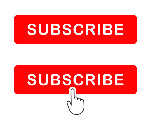 订阅图标形状标志。红色按钮订阅频道、博客。社交媒体标志符号。矢量插图形象。孤立在白色背景上。图片下载