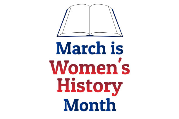 女性历史月的概念。模板的背景，旗帜，卡片，海报与文字题词。向量EPS10插图。图片下载