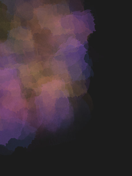 彩色的抽象明亮的水彩在黑色的背景。纹理设计，照片覆盖，文本。图片下载