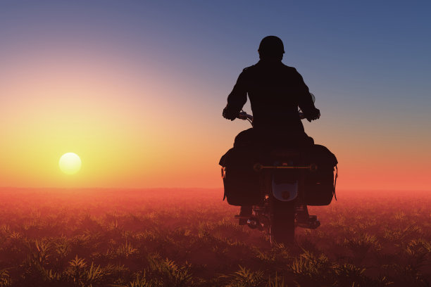 骑摩托车的人图片下载