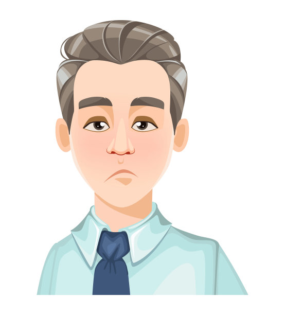 英俊商人的面部表情图片下载