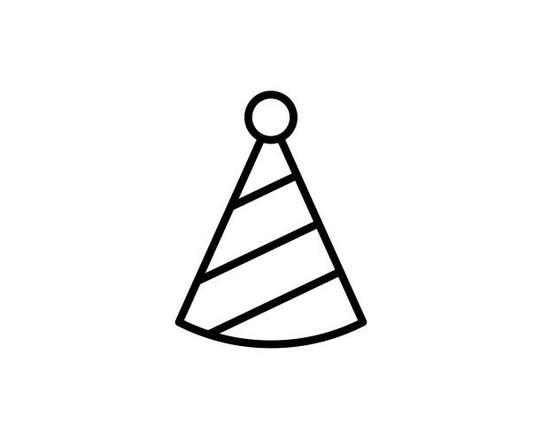 党帽子线图标图片下载