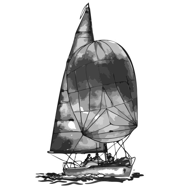 古董船帆船古董古董古董黑墨手绘矢量插图图片下载