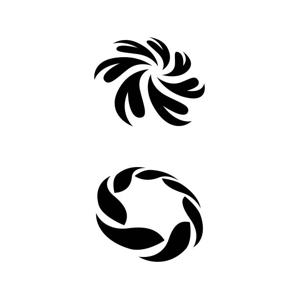漩涡图标矢量插图设计图片下载