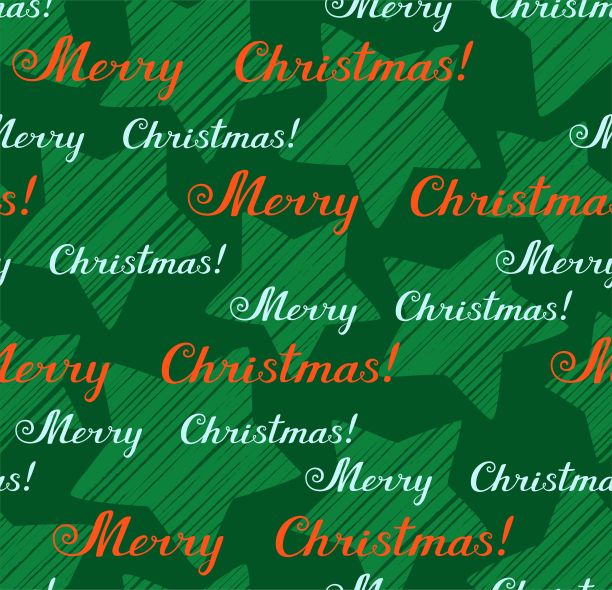 圣诞快乐，无缝图案，矢量，绿色，英文。图片下载