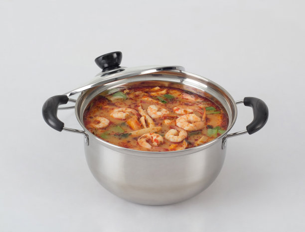 冬阴功，锅里有香辣虾汤图片下载