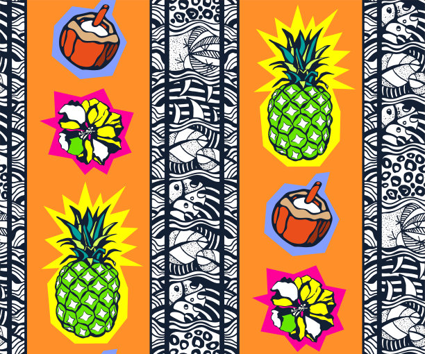 抽象的无缝模式。创造性的背景与几何图形。有趣的纺织品和织物墙纸。时尚风格。五彩缤纷的亮图片下载