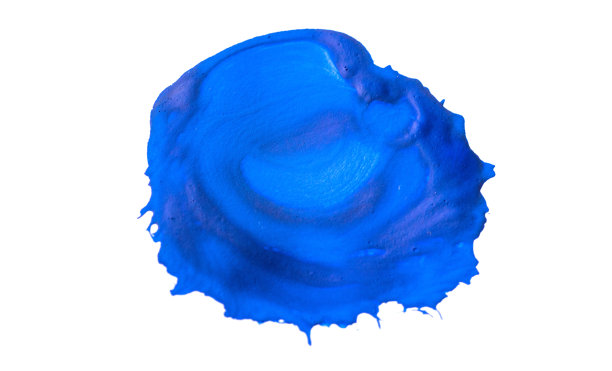蓝色水彩在白色的背景图片下载