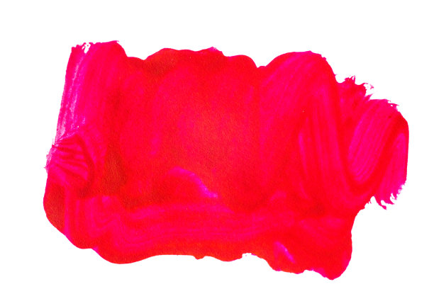 白色背景上的红色水彩图片下载