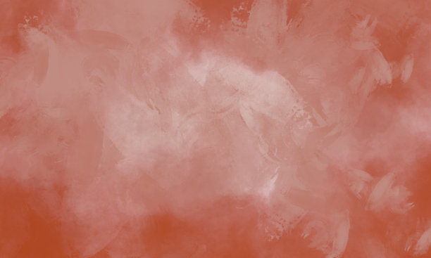 水彩画背景-珊瑚色笔触- Vignette图片下载