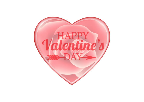 情人节矢量美丽的心卡背景。图片下载