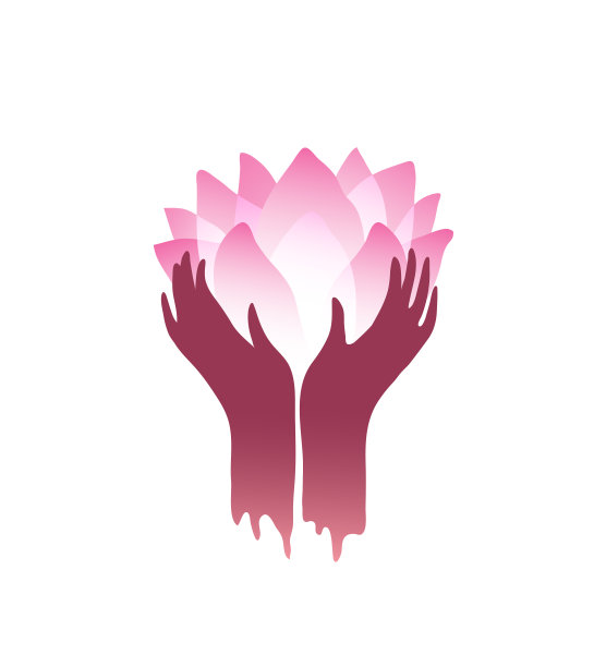 双手高举荷花掌心，象征着东方宗教的和平重生和纯洁的启迪。图片下载