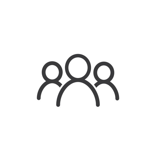 三人组合图标，矢量图片下载