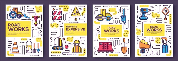 人们在修路时线设细图片下载