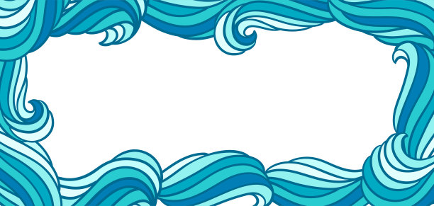 卡片设计与波浪。背景与海，河或水纹理。图片下载