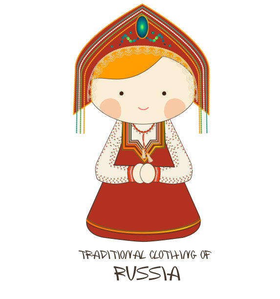 俄罗斯传统服装，萨拉凡图片下载