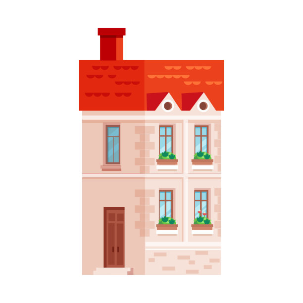 城市建筑平面矢量对象图片下载