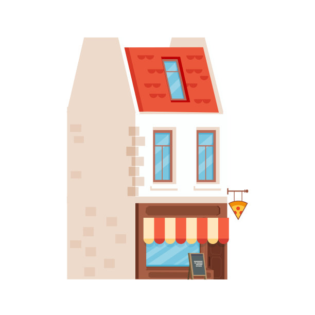 城市建筑平面矢量对象图片下载