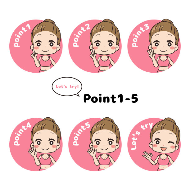 正在讲解的女人上半身正面图图片下载