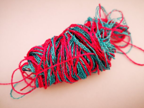 亮粉色和蓝色的线图片下载