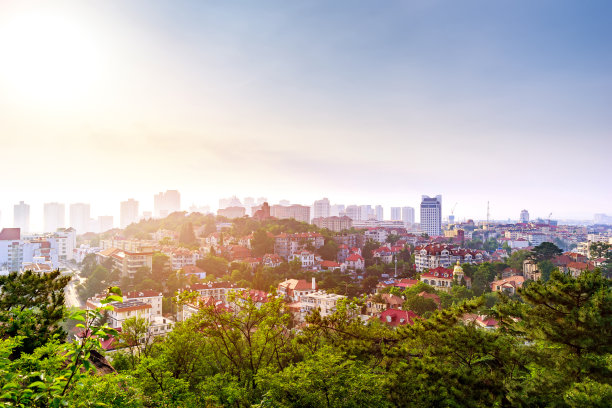 中国青岛的德国式历史建筑。图片下载