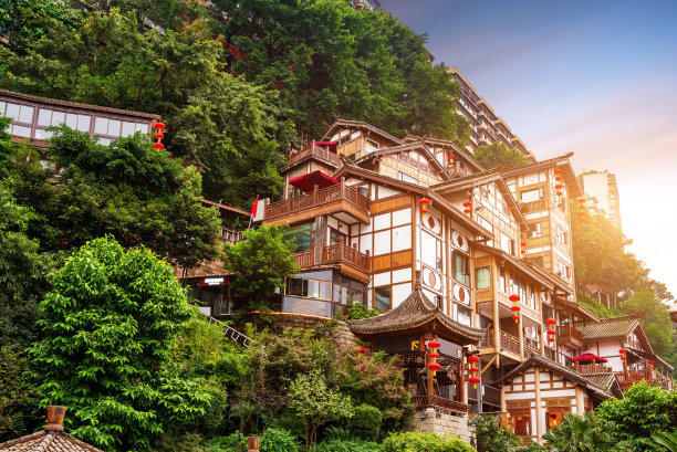 重庆洪崖洞古建筑图片下载