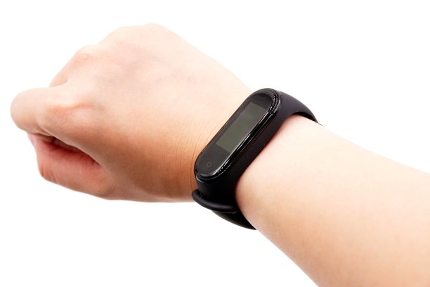 小黑色健身跟踪手表图片下载