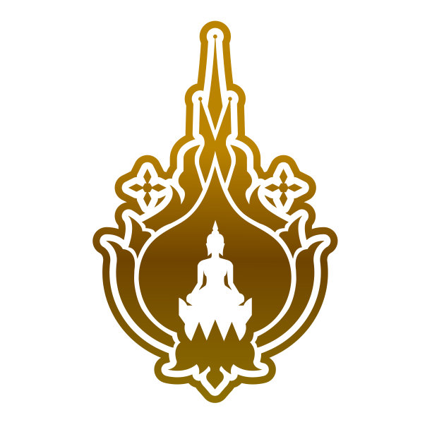 泰国佛陀和佛教徒相信在白色背景上的大矢量插图。图片下载