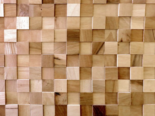 美丽的木质马赛克背景纹理图片下载