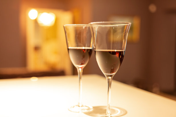 在舒适的室内喝两杯红酒图片下载