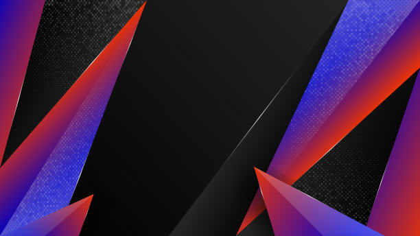 抽象几何彩色背景与三角形素材图片