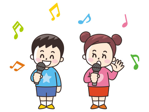 孩子唱着歌图片下载