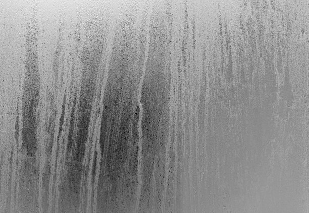 玻璃与蒸汽和雨滴表面作为背景或纹理图片下载