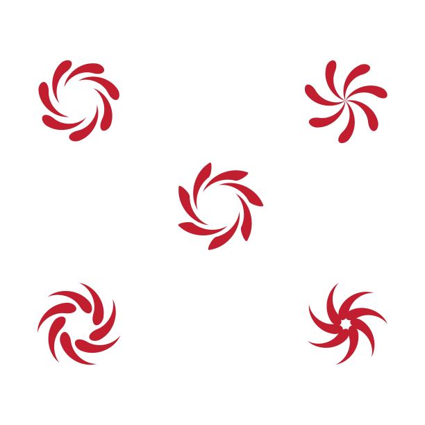 设置漩涡图标矢量插图设计图片下载