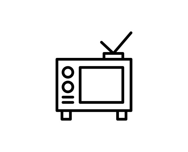 电视线性图标图片下载