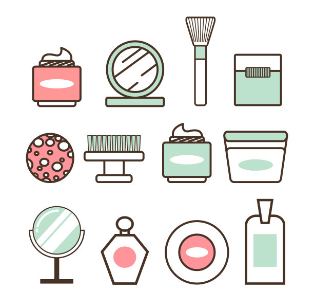 美丽工具和手段极简插图图片下载