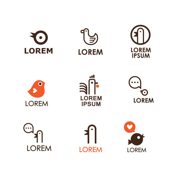 向量鸟线图标设置图片下载