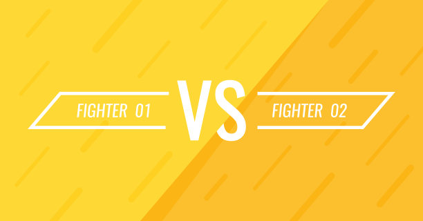 与带有几何形状的屏幕相比。和标题。现代矢量插图在平面风格图片下载